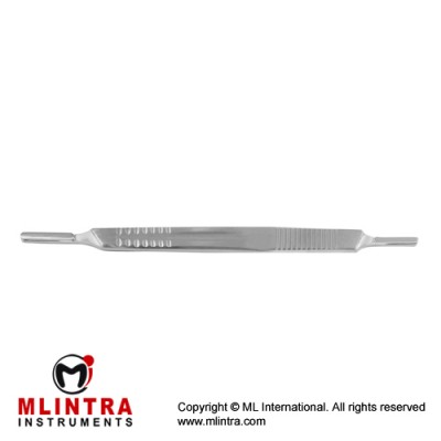Scalpel Handle No. 3 & 4 Solid, Double Ended Stainless Steel, 16 cm - 6 1/4" Scalpel Handle No. 3 & 4 Solid, Double Ended Stainless Steel, 16 cm - 6 1/4"